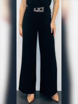 Pantaloni donna a palazzo in jersey