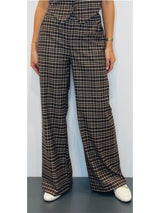 Pantaloni palazzo a quadri