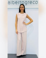 Top in cady strutturato con spallina