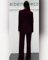 Giacca oversize doppio petto gessata