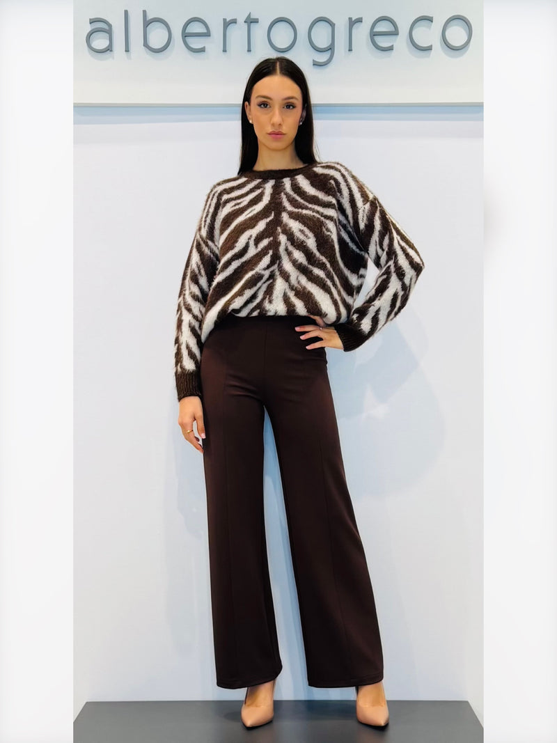 Maglia animalier Jacquard