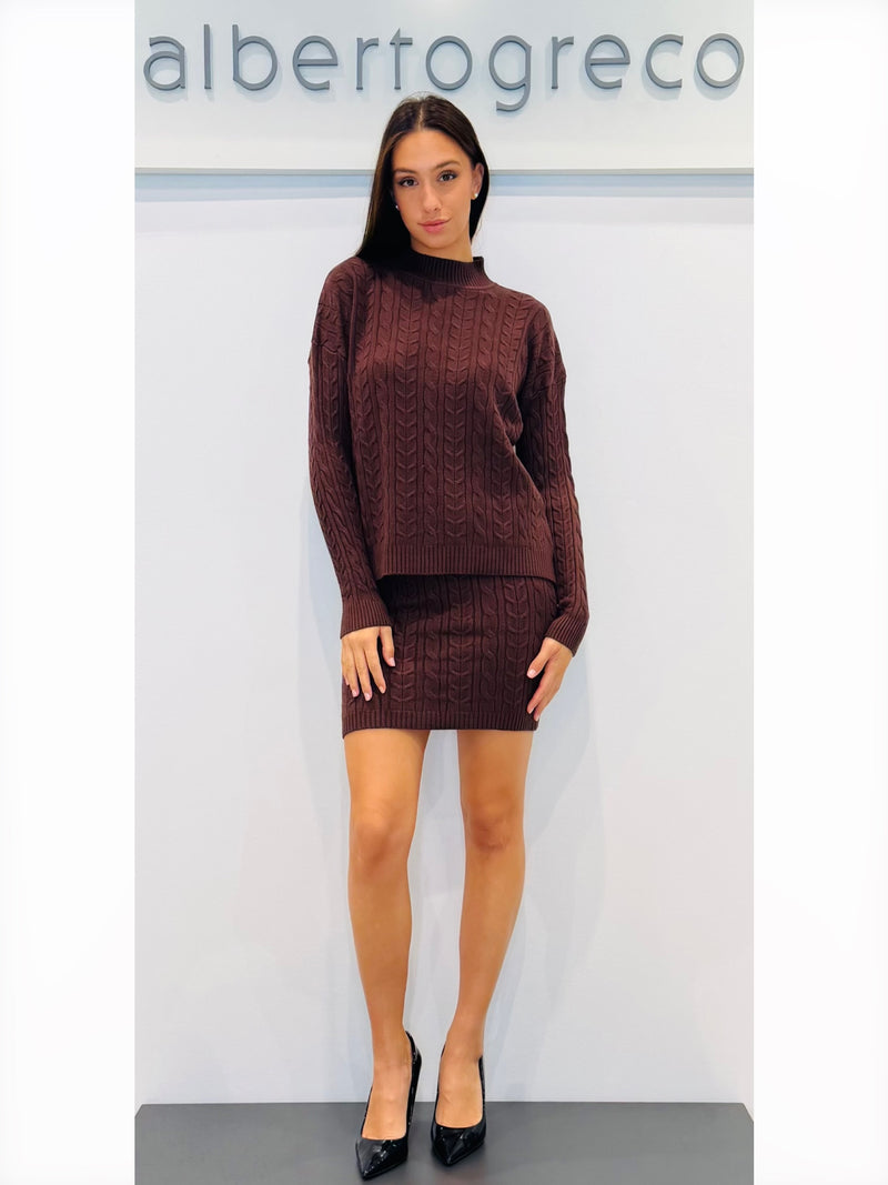 Coordinato maglia over e gonna