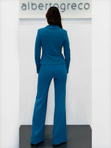 Pantaloni a palazzo in crepe
