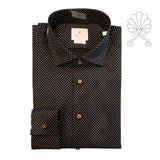 Camicia uomo stampa fantasia micro croci