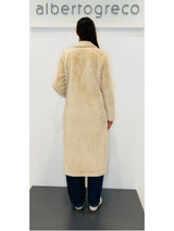 Cappotto in eco montone double face