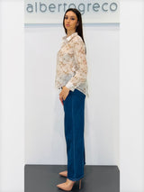 Camicia in fantasia floreale