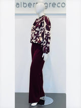 Pantaloni a palazzo in crepe