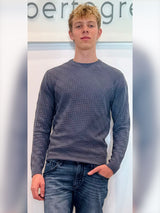 Maglia uomo operato a spina pesce