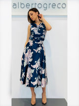 Gonna svasata midi in raso fantasia