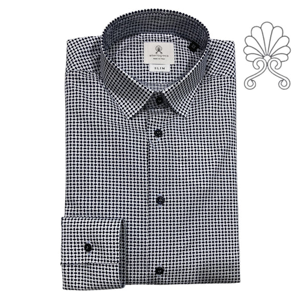 Camicia fantasia micro quadro