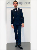 Completo cerimonia con giacca in tessuto damascato