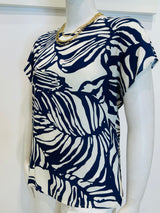 Blusa in viscosa fantasia