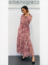 Abito lungo fantasia paisley