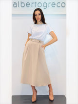 Gonna svasata midi in raso