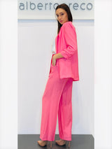 Giacca boyfriend in tessuto goffrato