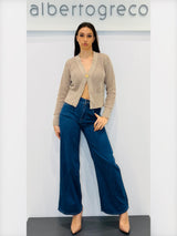 Jeans donna a palazzo