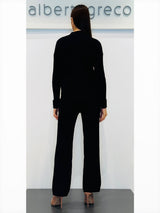 Coordinato maglia ampia e pantaloni