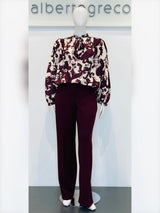 Pantaloni a palazzo in crepe