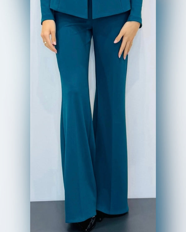 Pantaloni a palazzo in crepe