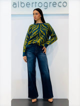 Maglia animalier Jacquard