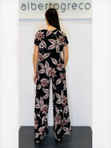 Blusa in jersey fantasia