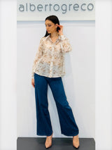 Camicia in fantasia floreale