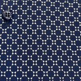 Camicia uomo stampa geometrica cerchi