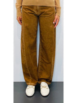 Pantaloni donna a palazzo con inserto fianco