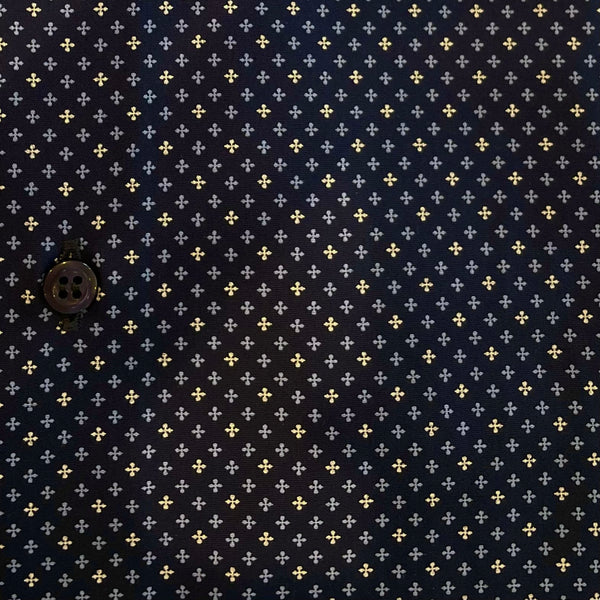 Camicia uomo stampa fantasia micro croci