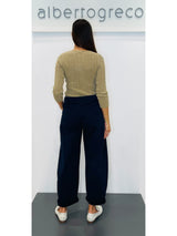 Pantaloni donna a ovetto tinto capo