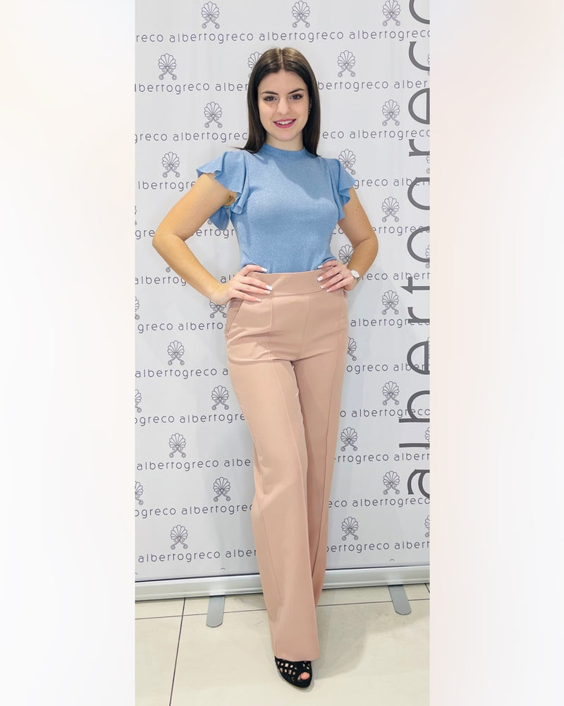 T-shirt con maniche ad aletta