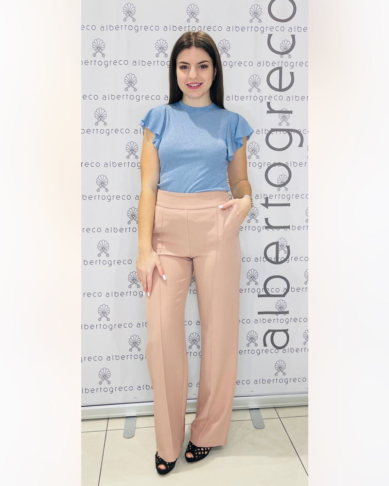 T-shirt con maniche ad aletta